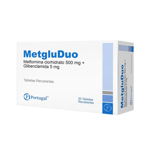 Metglu Duo 500/5Mg Metformina Glibenclamida X Tableta