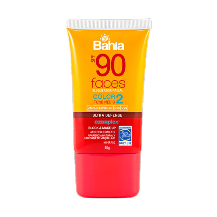 Bloqueador Solar Bahia Face 2 Spf 90 Tono Medio X 60G