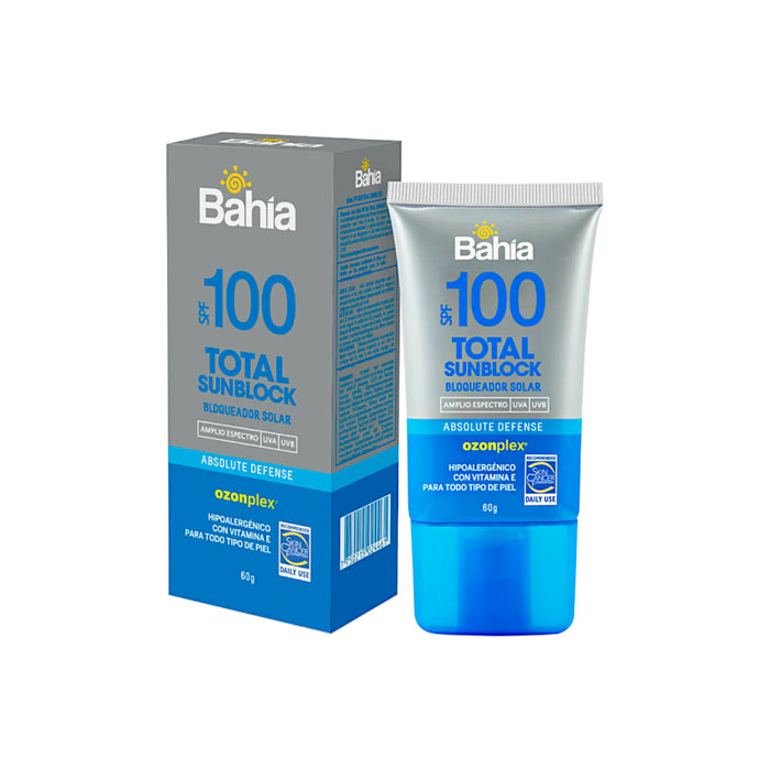 Bloqueador Solar Bahia Total Sunblock Spf100 X 60G