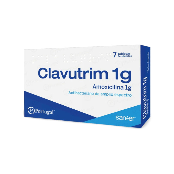 Clavutrim 1Gr X 7 Tab Amoxicilina