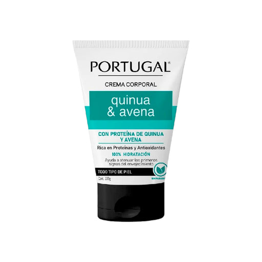 Envase de Crema Corporal Portugal Quinua y Avena de 100g.