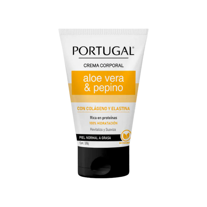 Crema Corporal Portugal Aloe Vera Y Pepino X 100G