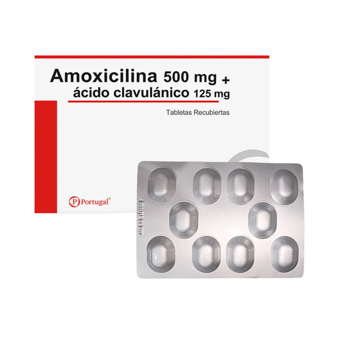 Amoxicilina 500 Mg + Ácido Clavulánico 125Mg X Tableta