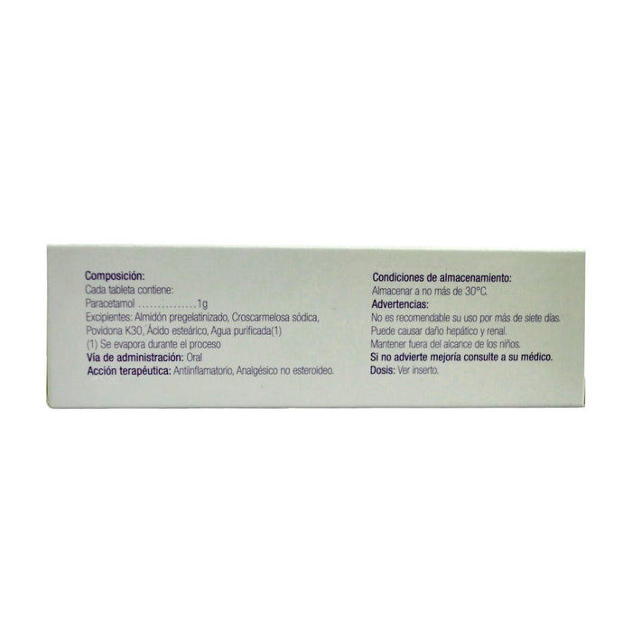 Paracetamol 1G Farmacorp X Tableta