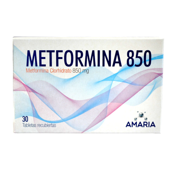 Metformina 850Mg Farmacorp X 30 Tabletas