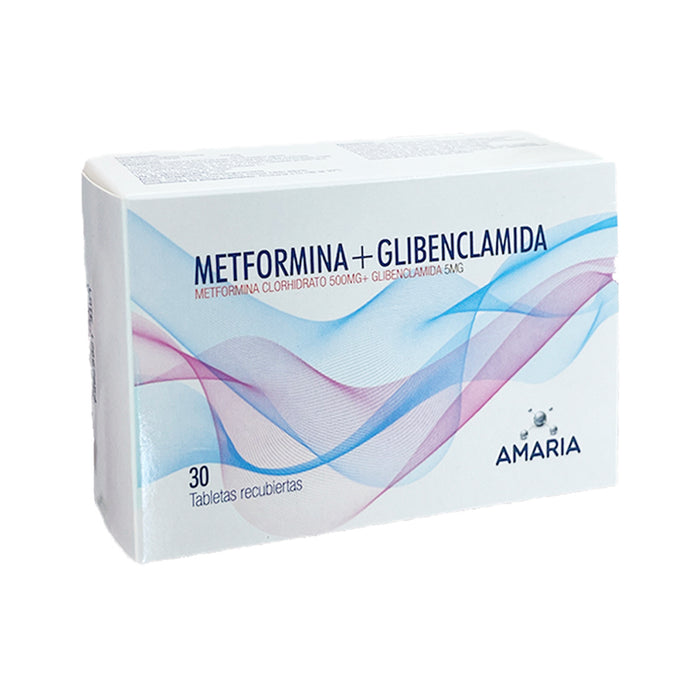 Metformina 500 5Mg Glibenclamida Farmacorp X Tableta