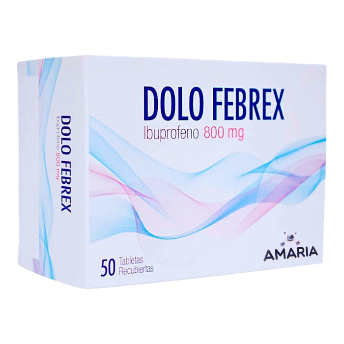 Dolo Febrex 800Mg Ibuprofeno Farmacorp X 50 Tabletas