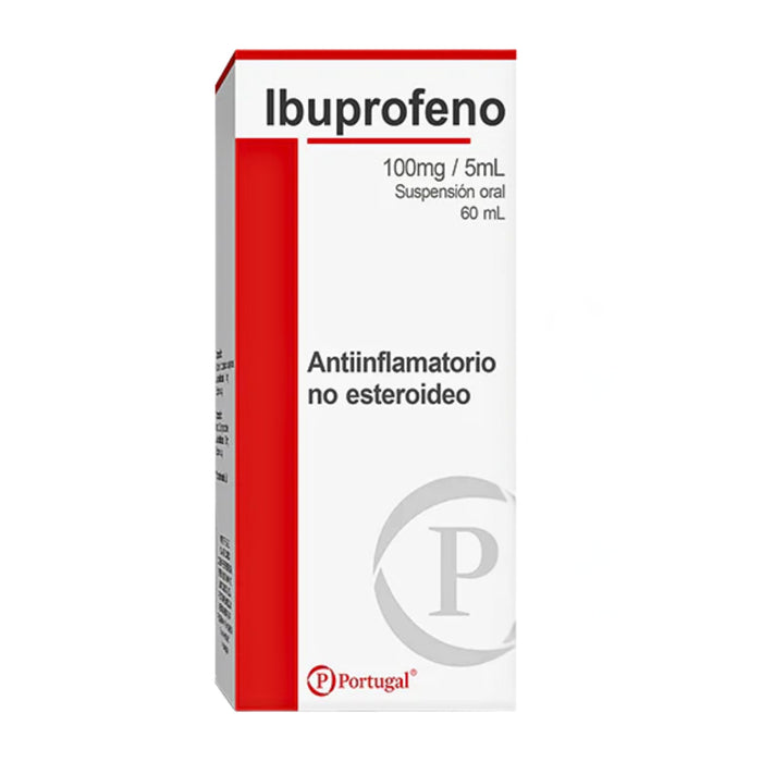 Ibuprofeno 100Mg/5Ml Suspensión X 60Ml