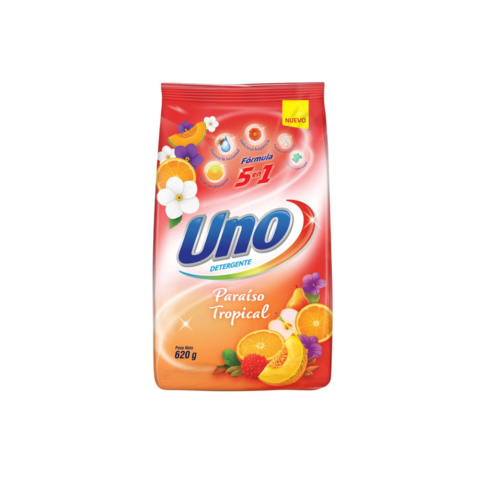 Detergente Uno En Polvo Paraiso Tropical X 620G