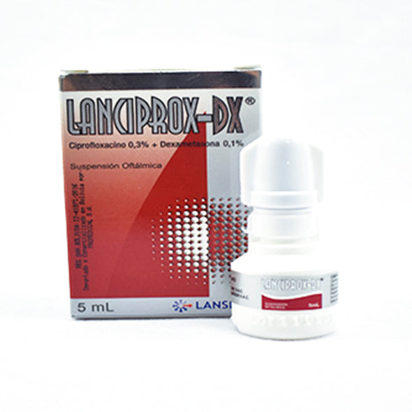 Lanciprox Dx Colirio X 5Ml Ciprofloxacina Dexameta