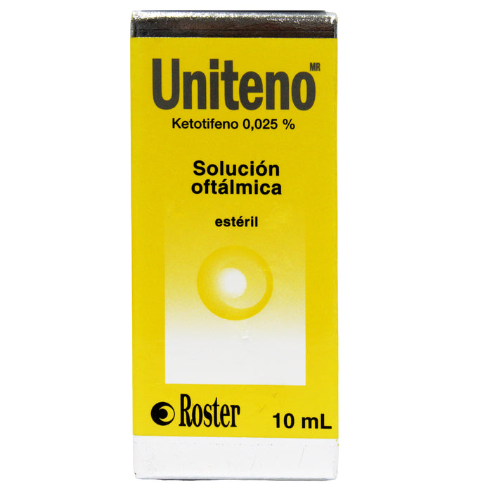 Uniteno 0.025% Colirio X 10Ml Ketotifeno