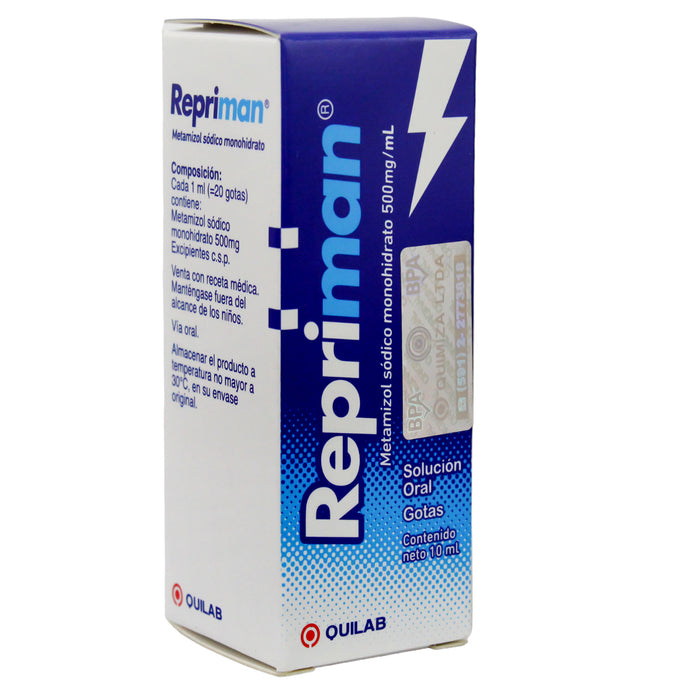 Repriman 500Mgml Metamizol Gotas X 10Ml