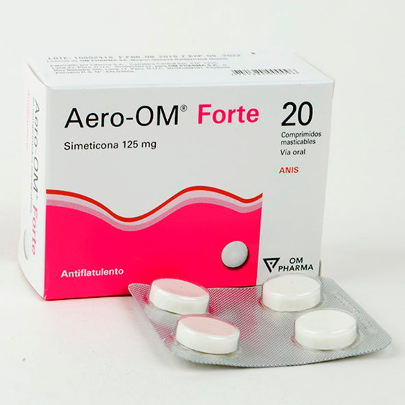 Aero Om Forte Simeticona 125Mg X Tableta