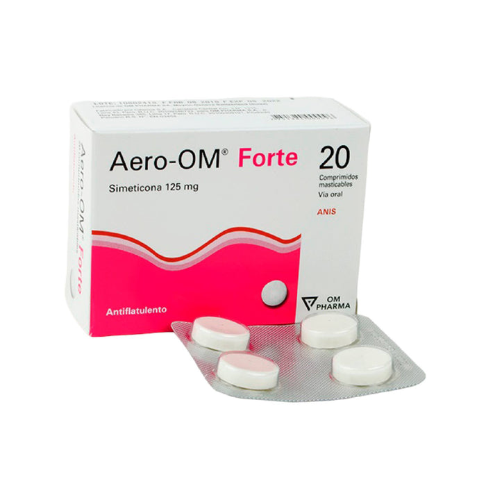 Aero Om Forte Simeticona 125Mg X Tableta