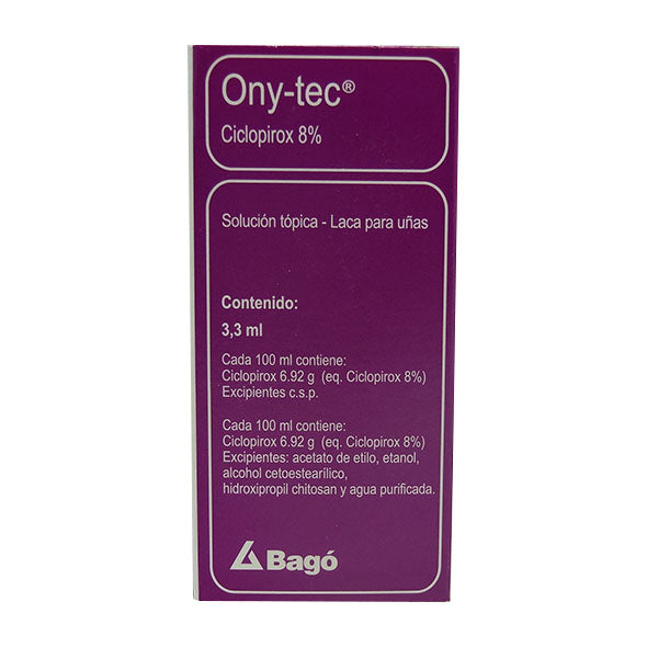 Ony-Tec 8% Laca Para Unas X 3.3Ml Ciclopirox