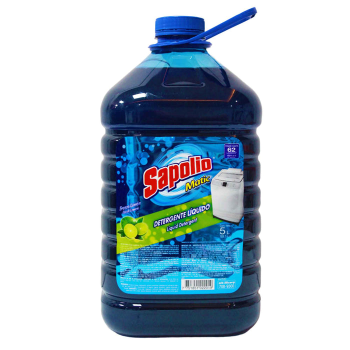 Sapolio Matic Detergente Liquido Limon X 5 L