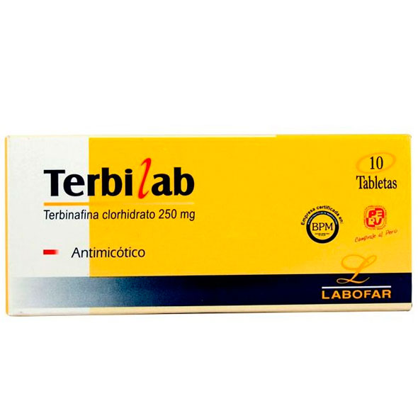 Terbilab Terbinafina Clorhidrato 250Mg X Comprimido