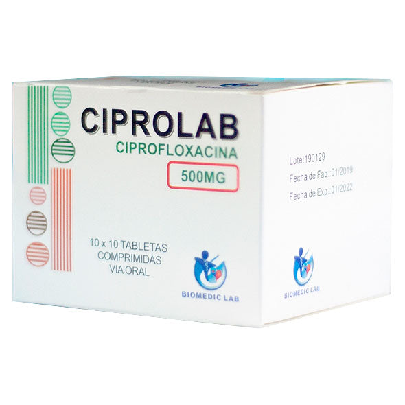 Ciprolab Ciprofloxacina 500Mg X Comprimido