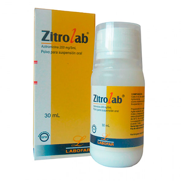 Zitrolab 200Mg 5Ml Susp X 30Ml Azitromicina