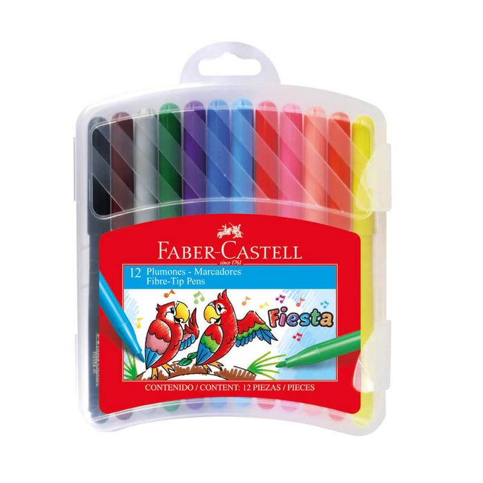 Faber Castell Marcador Con Estuche X 12 Colores