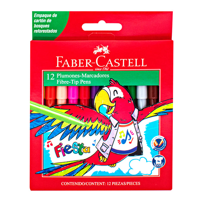 Faber Castell Marcadores Fiesta X 12 Colores