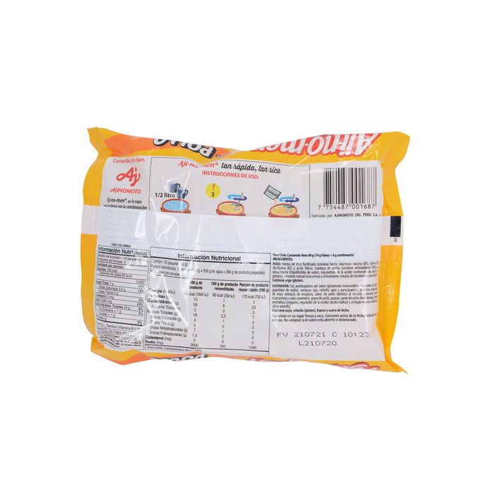 Sopa Instantánea Ajinomen Pollo Bolsa X 86G