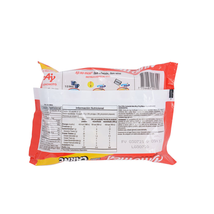 Sopa Instantánea Ajinomen Carne Sobre X 86G