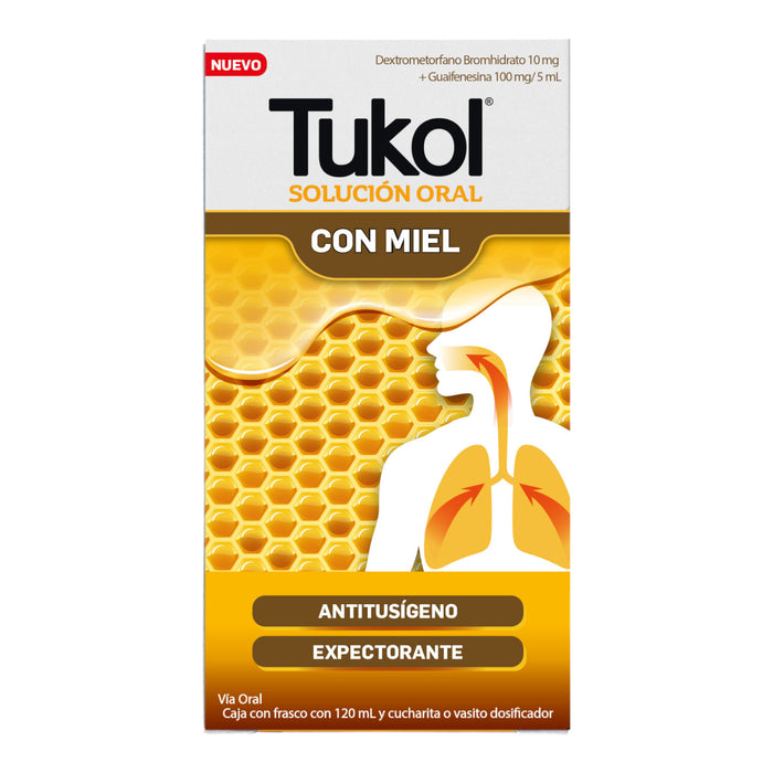 Tukol Solucion X 120Ml Con Miel Guaifenesina/Dextrometorfan