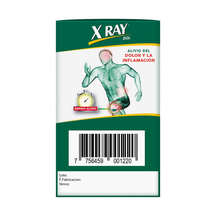 X Ray Dol Paracetamol / Diclofenaco X Tabletas