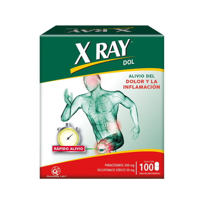 X Ray Dol Paracetamol / Diclofenaco X Tabletas