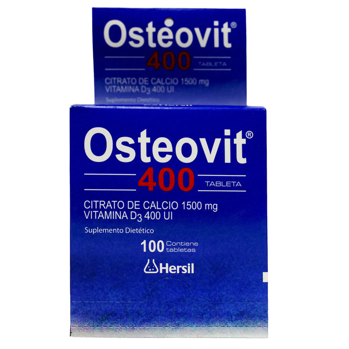 Osteovit Citrato De Calcio 315Mg Y Vitamina D3 400Ui X Tableta