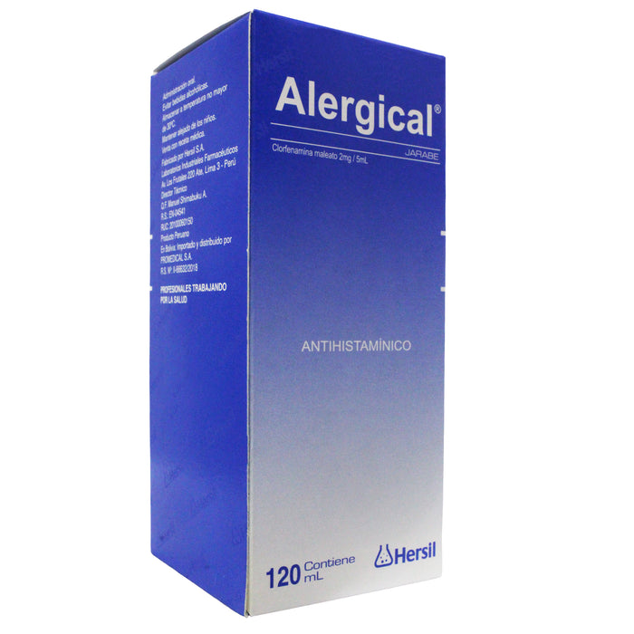 Alergical 2Mg 5Ml Jbe X 120Ml Clorfeniramina