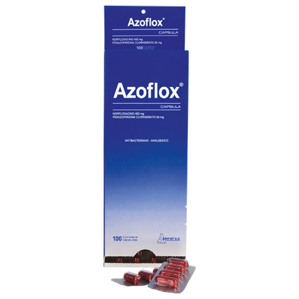 Azoflox Norfloxacino 400Mg Y Fenazopiridina 50Mg X Capsula