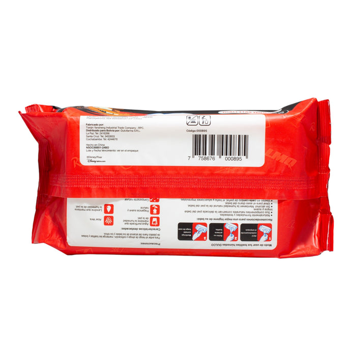 Toallitas Húmedas Dulco Cars X 100 Unidades