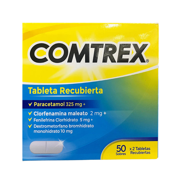 Comtrex 2 Tabletas X Sobre
