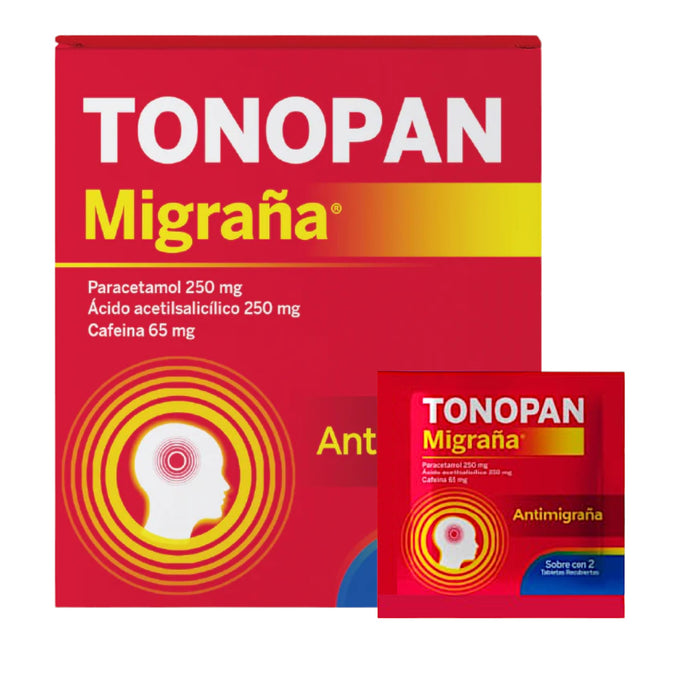 Tonopan Migraña X Sobre/ 2 Tabletas