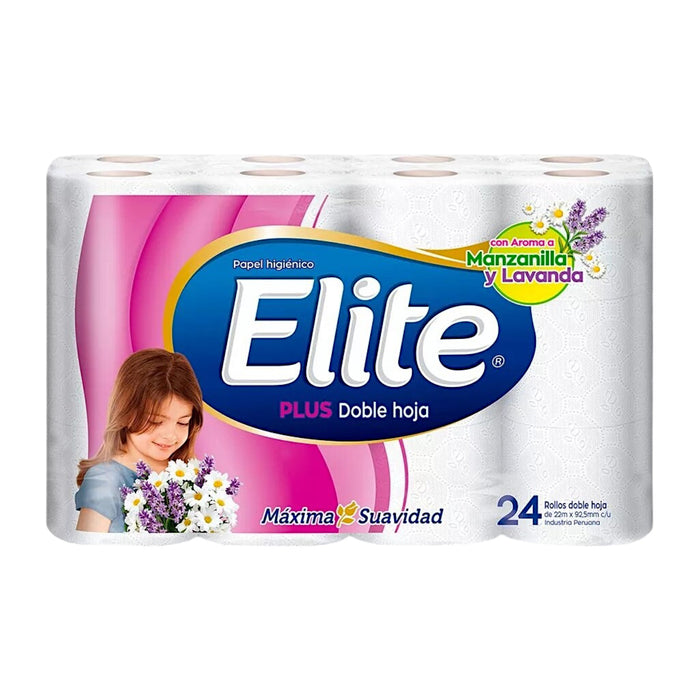 Papel Higienico Elite Plus Doble Hoja X 24 Rollos