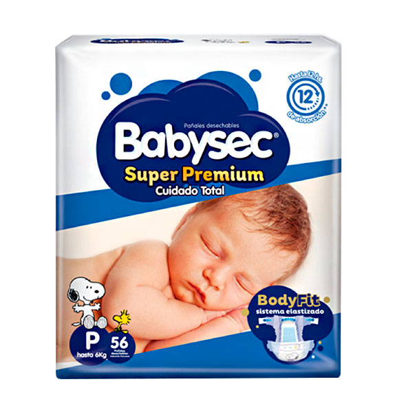 Babysec Panal Super Premium Talla P X 56 Unidades