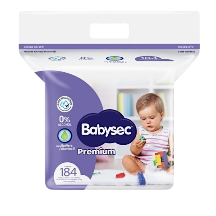 Toallitas Húmedas Babysec Premium X 184 Unidades