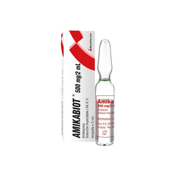 Amikabiot 500Mg Im-Iv X 1 Amp/2Ml Amikacina