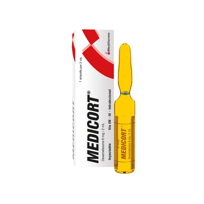 Medicort 8Mg Im-Iv-Ia X 1 Amp/2Ml Dexametasona