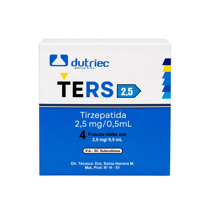 Ters 2.5Mg/0.5Ml Tirzepatida Sc X Frasco / Ampolla