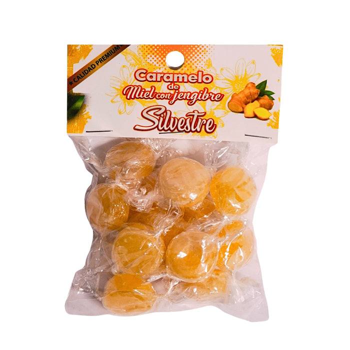Caramelos Silvestre De Miel Con Jengibre X 80G