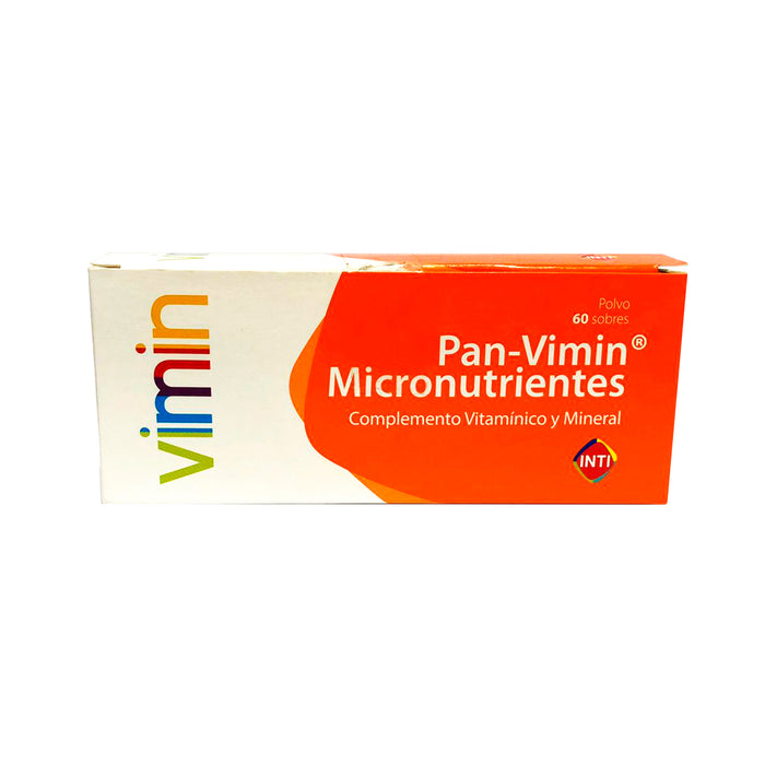 Pan Vimin Micronutrientes Vitamina Minerales X  60   sobres   Unidad
