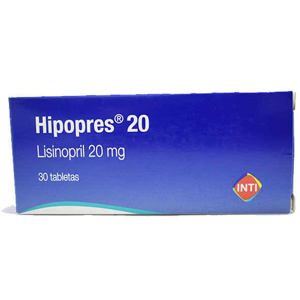 Hipopres 20Mg Lisinopril X Tableta