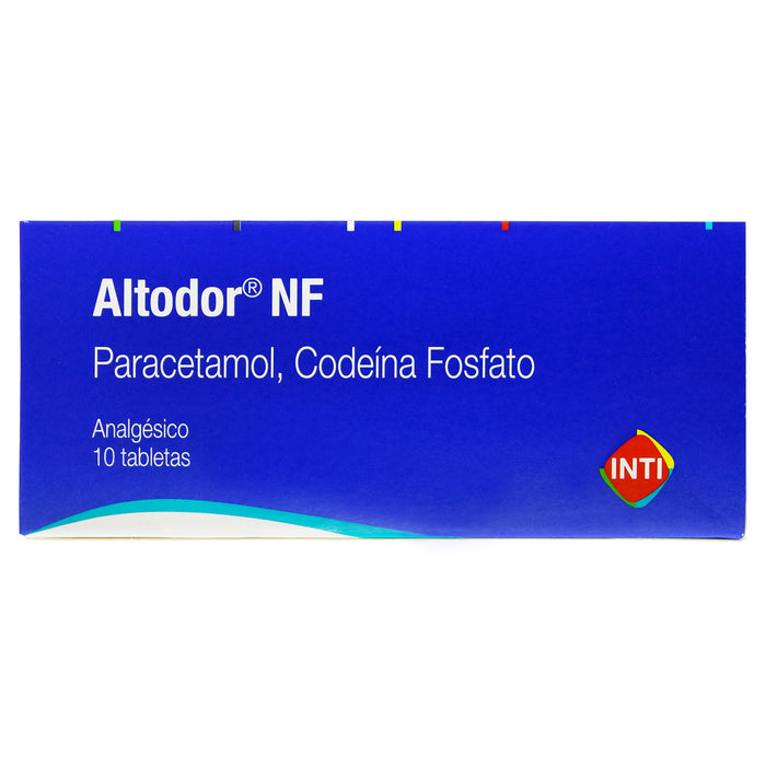 Altodor Nf Paracetamol 300Mg Y Codeina Fosfato 30Mg X Tableta