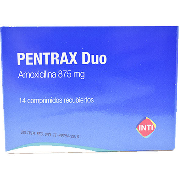 Pentrax Duo 875Mg Amoxicilina X Tableta