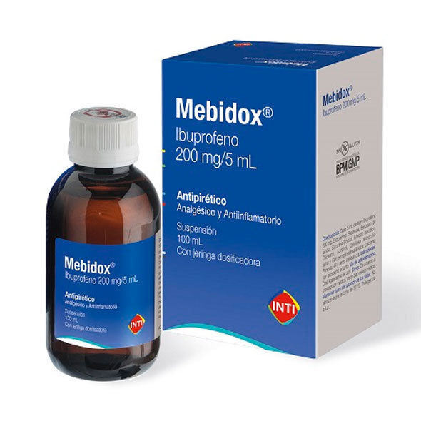 Mebidox 200Mg 5Ml Susp X 100Ml Ibuprofeno