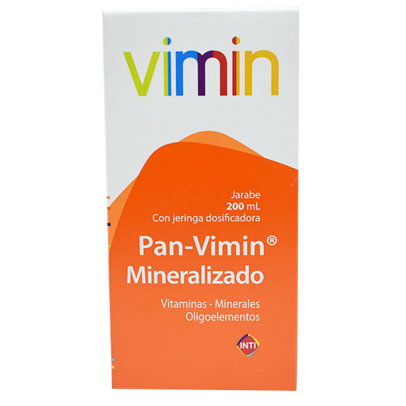Pan Vimin Mineralizado Jarabe Vitaminas Y Minerales X 200Ml