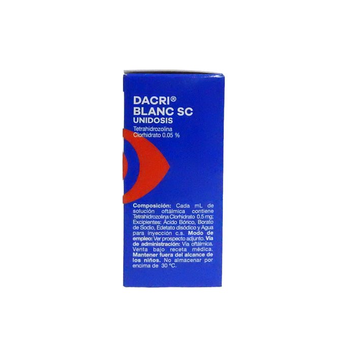 Dacriblanc Sc 0.05% Caja Tetrahidrozolina X 30 Unidadesois 0.5Ml